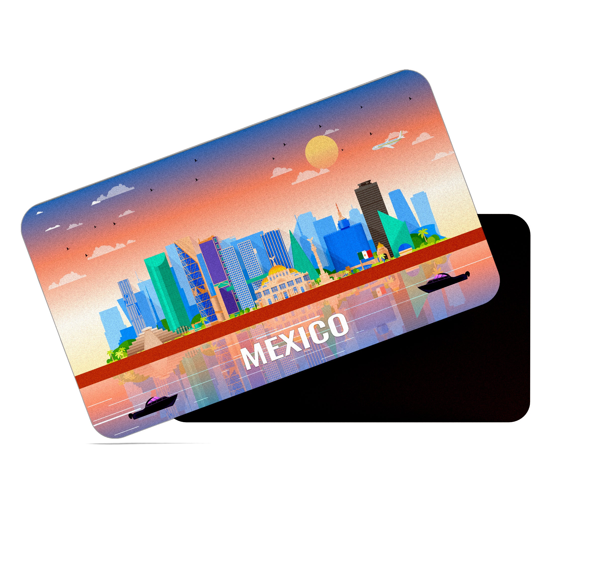 dhcrafts Rectangular Fridge Magnet Multicolor Mexico Design Pack of 1 (8.6cm x 5.4cm)